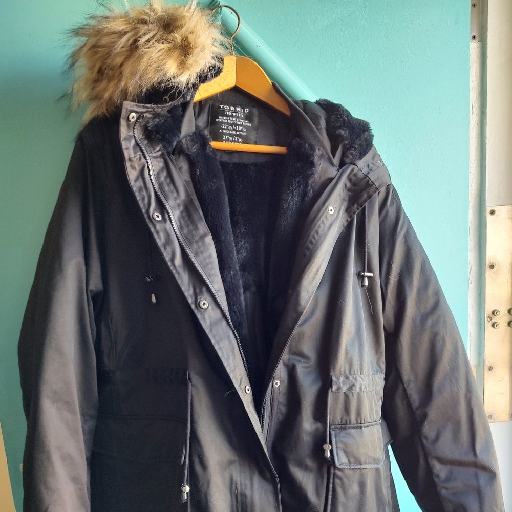 Torrid 3-in-1 Black Coat, Sz 3